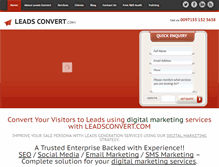Tablet Screenshot of leadsconvert.com